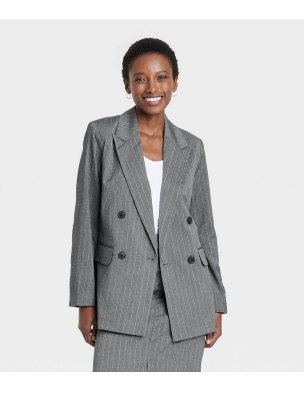 A NEW DAY pinstripe skirt AND blazer suit SET  nwt